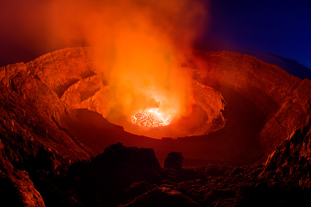 Vulkaanuitbarsting in Groenland. Berebeeld beeldoptimalisatie voor Werner van Steen Photography.